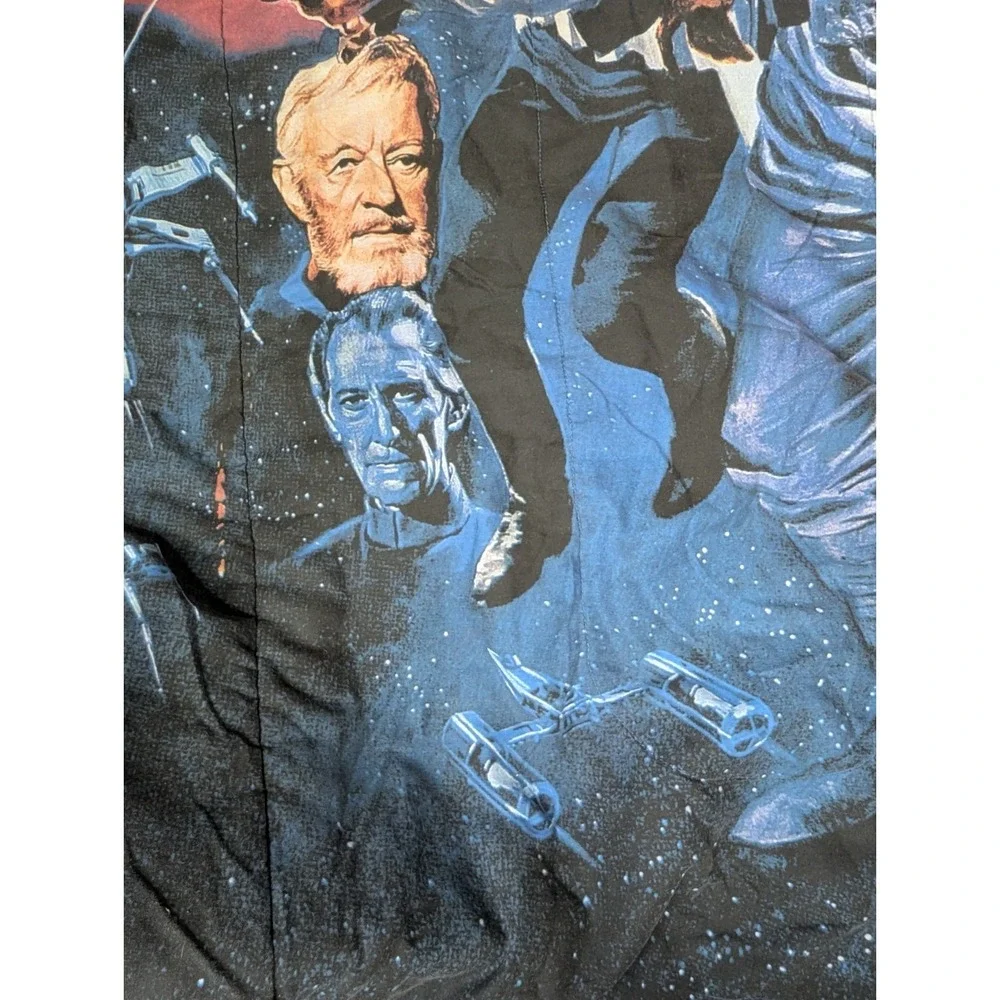 Vintage Star Wars Tom Chantrell Reversible Comforter Darth Vader 82x64